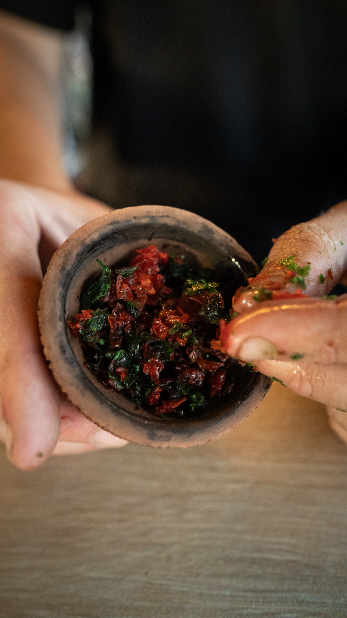 Cachima en preparación
